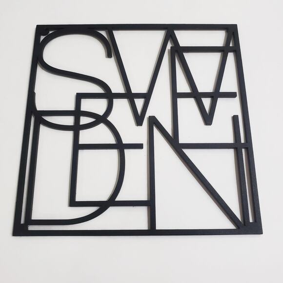 Dick Lundgren for Men At Work City Trivet Sweden Black Powder Coated Steel - Picture 1 of 3